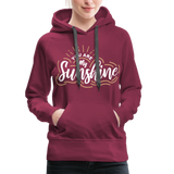 Sunshine - Frauen Premium Hoodie - Bordeaux