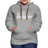 Sunshine - Frauen Premium Hoodie - Grau meliert