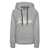 Sunshine - Frauen Premium Hoodie - Grau meliert