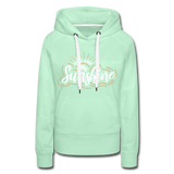 Sunshine - Frauen Premium Hoodie - helles Mintgrün