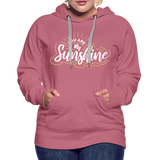 Sunshine - Frauen Premium Hoodie - Malve