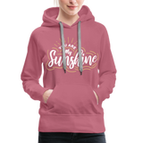 Sunshine - Frauen Premium Hoodie - Malve