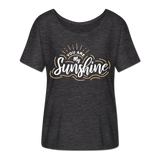 Sunshine - Frauen T-Shirt mit Fledermausärmeln von Bella + Canvas - Anthrazit