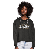 Sunshine - Frauen Cropped Hoodie - Anthrazit