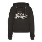 Sunshine - Frauen Cropped Hoodie - Anthrazit