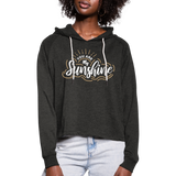 Sunshine - Frauen Cropped Hoodie - Anthrazit