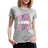 California Color Bars - Frauen Premium T-Shirt - Grau meliert