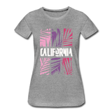 California Color Bars - Frauen Premium T-Shirt - Grau meliert