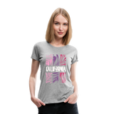 California Color Bars - Frauen Premium T-Shirt - Grau meliert