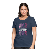 California Color Bars - Frauen Premium T-Shirt - Navy