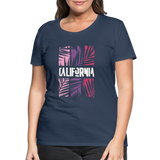 California Color Bars - Frauen Premium T-Shirt - Navy