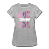 California Color Bars - Frauen Oversize T-Shirt - Grau meliert