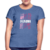 California Color Bars - Frauen Oversize T-Shirt - Denim meliert