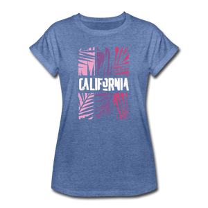 California Color Bars - Frauen Oversize T-Shirt - Denim meliert