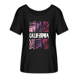 California Color Bars - Frauen T-Shirt mit Fledermausärmeln von Bella + Canvas - Schwarz