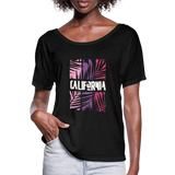 California Color Bars - Frauen T-Shirt mit Fledermausärmeln von Bella + Canvas - Schwarz