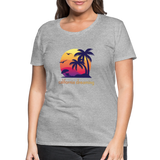 California Dreaming - Frauen Premium T-Shirt - Grau meliert