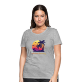 California Dreaming - Frauen Premium T-Shirt - Grau meliert