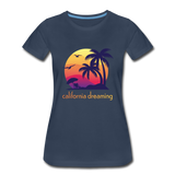 California Dreaming - Frauen Premium T-Shirt - Navy