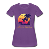 California Dreaming - Frauen Premium T-Shirt - Lila