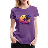 California Dreaming - Frauen Premium T-Shirt - Lila