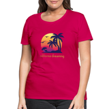 California Dreaming - Frauen Premium T-Shirt - dunkles Pink