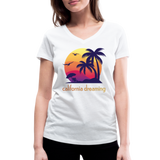 California Dreaming - Frauen Bio-T-Shirt mit V-Ausschnitt von Stanley & Stella - Weiß