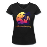 California Dreaming - Frauen Bio-T-Shirt mit V-Ausschnitt von Stanley & Stella - Schwarz