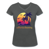 California Dreaming - Frauen Bio-T-Shirt mit V-Ausschnitt von Stanley & Stella - Anthrazit