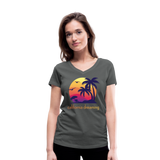 California Dreaming - Frauen Bio-T-Shirt mit V-Ausschnitt von Stanley & Stella - Anthrazit