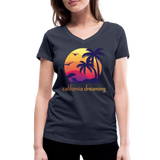 California Dreaming - Frauen Bio-T-Shirt mit V-Ausschnitt von Stanley & Stella - Navy