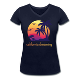 California Dreaming - Frauen Bio-T-Shirt mit V-Ausschnitt von Stanley & Stella - Navy