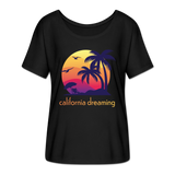 California Dreaming - Frauen T-Shirt mit Fledermausärmeln von Bella + Canvas - Schwarz