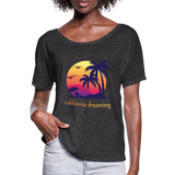 California Dreaming - Frauen T-Shirt mit Fledermausärmeln von Bella + Canvas - Anthrazit