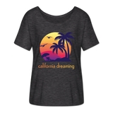 California Dreaming - Frauen T-Shirt mit Fledermausärmeln von Bella + Canvas - Anthrazit