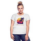 California Dreaming - Frauen Oversize T-Shirt - Weiß