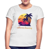 California Dreaming - Frauen Oversize T-Shirt - Weiß