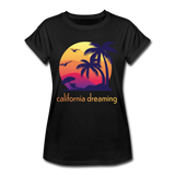 California Dreaming - Frauen Oversize T-Shirt - Schwarz