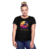 California Dreaming - Frauen Oversize T-Shirt - Schwarz