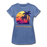 California Dreaming - Frauen Oversize T-Shirt - Denim meliert