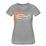 California Sign - Frauen Premium T-Shirt - Grau meliert