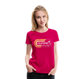 California Sign - Frauen Premium T-Shirt - dunkles Pink