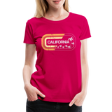 California Sign - Frauen Premium T-Shirt - dunkles Pink