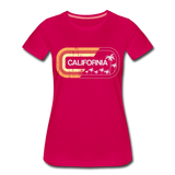 California Sign - Frauen Premium T-Shirt - dunkles Pink