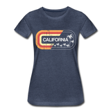 California Sign - Frauen Premium T-Shirt - Blau meliert