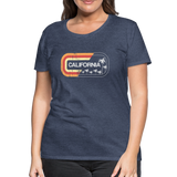 California Sign - Frauen Premium T-Shirt - Blau meliert