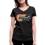 California Sign - Frauen Bio-T-Shirt mit V-Ausschnitt von Stanley & Stella - Schwarz