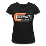 California Sign - Frauen Bio-T-Shirt mit V-Ausschnitt von Stanley & Stella - Schwarz