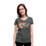 California Sign - Frauen Bio-T-Shirt mit V-Ausschnitt von Stanley & Stella - Anthrazit