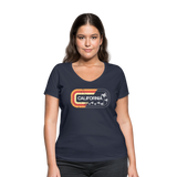 California Sign - Frauen Bio-T-Shirt mit V-Ausschnitt von Stanley & Stella - Navy